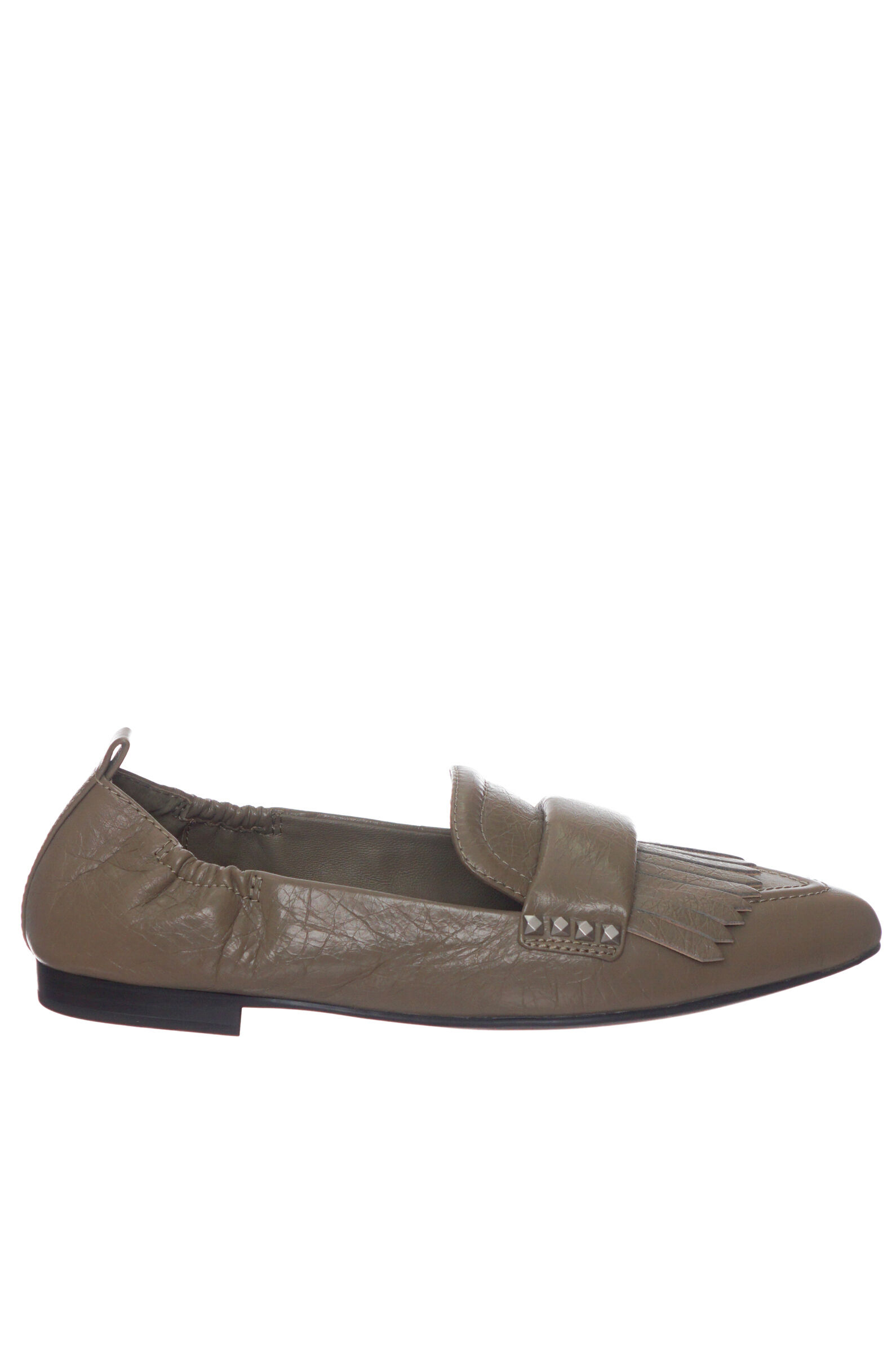 Лоферы жен. АРТ.FW24-M-139405-005,хаки,н.к/н.к