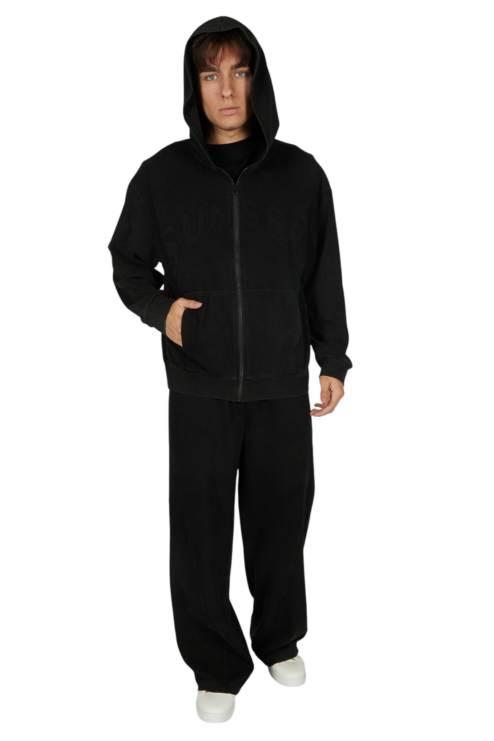 Толстовка АРТ.B-HDZ36038,чер,хл