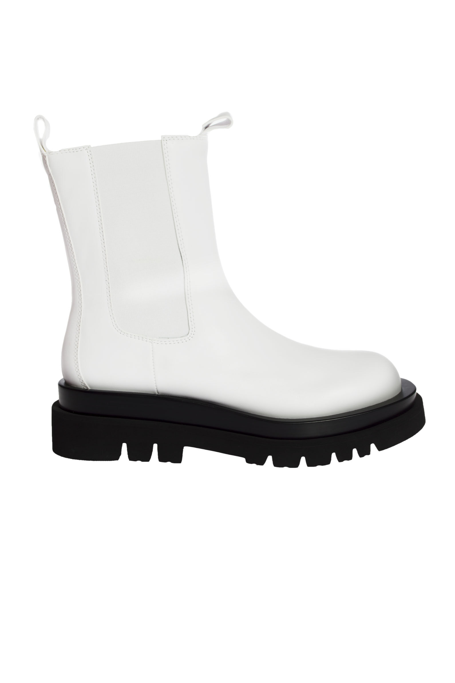 Ботинки жен. АРТ.TANKED,бел,н.к-тек/н.к