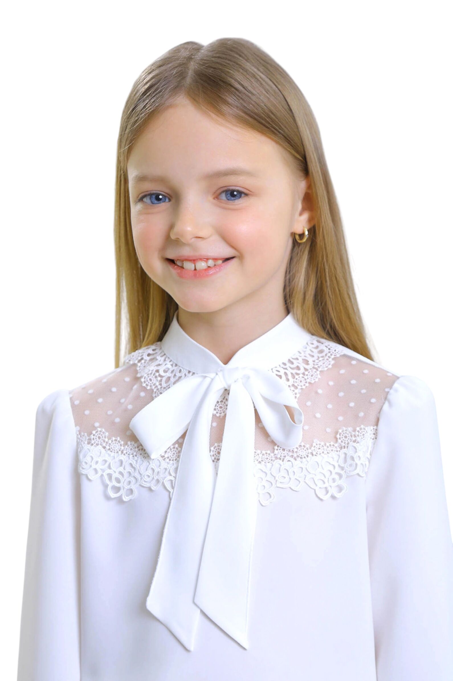 Блуза дев. АРТ.2866-525-ВПБЛ,мол,па