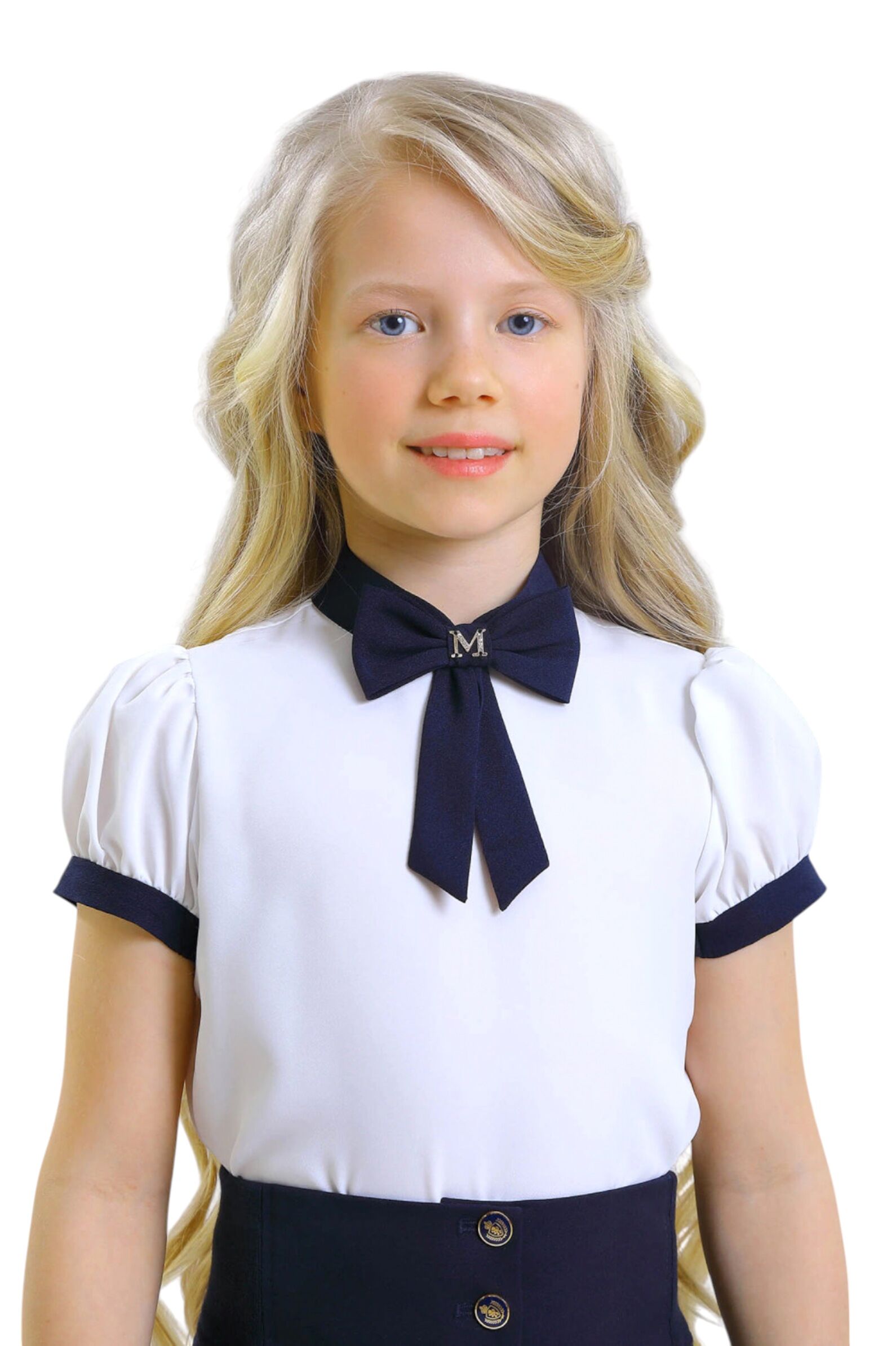 Блуза дев. АРТ.2907-525-ВПБЛ,мол-син,па