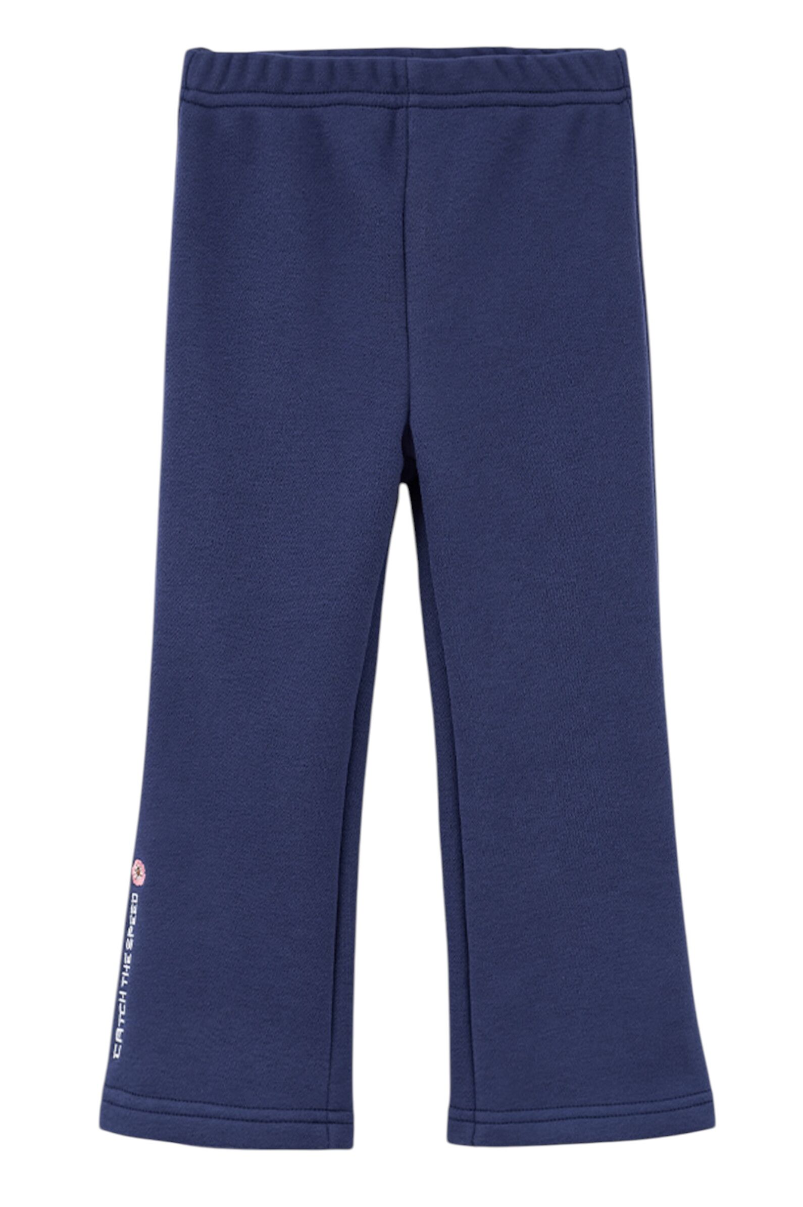 Брюки дев. АРТ.252017,син,хл-пэ