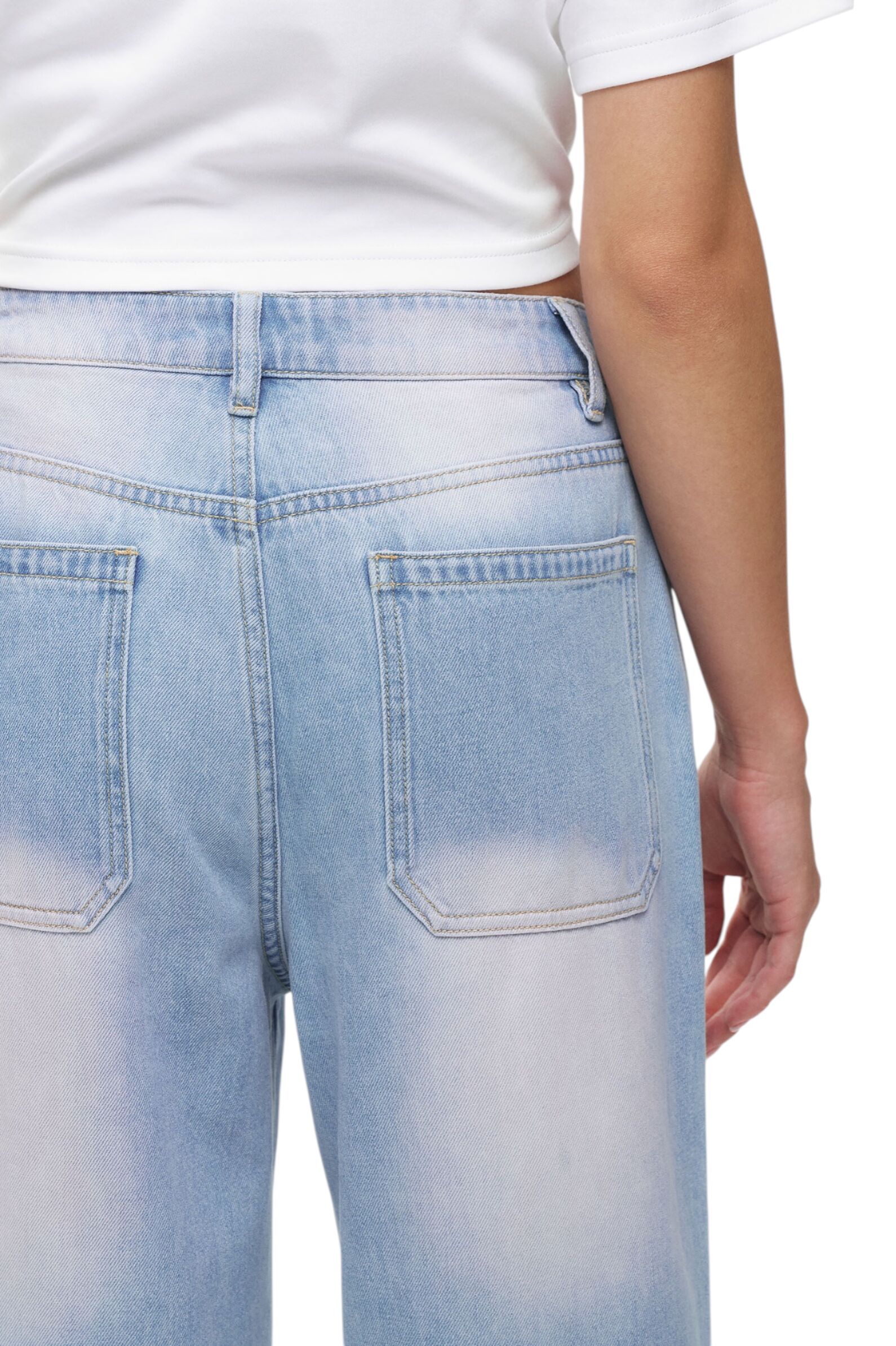 Джинсы дев. АРТ.AA237338,гол-роз,хл-пэ