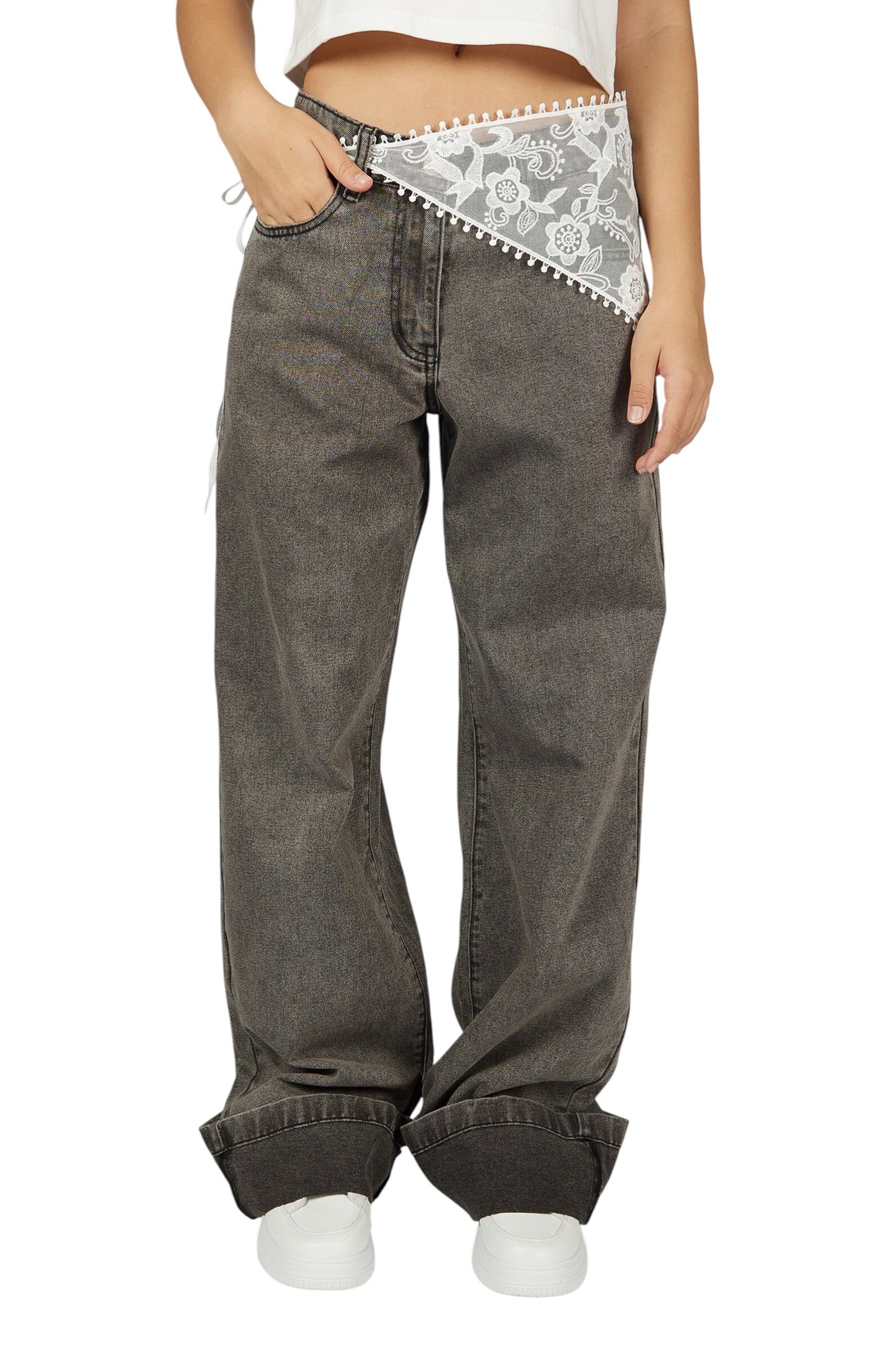 Джинсы АРТ.G-JN26055,сер,хл