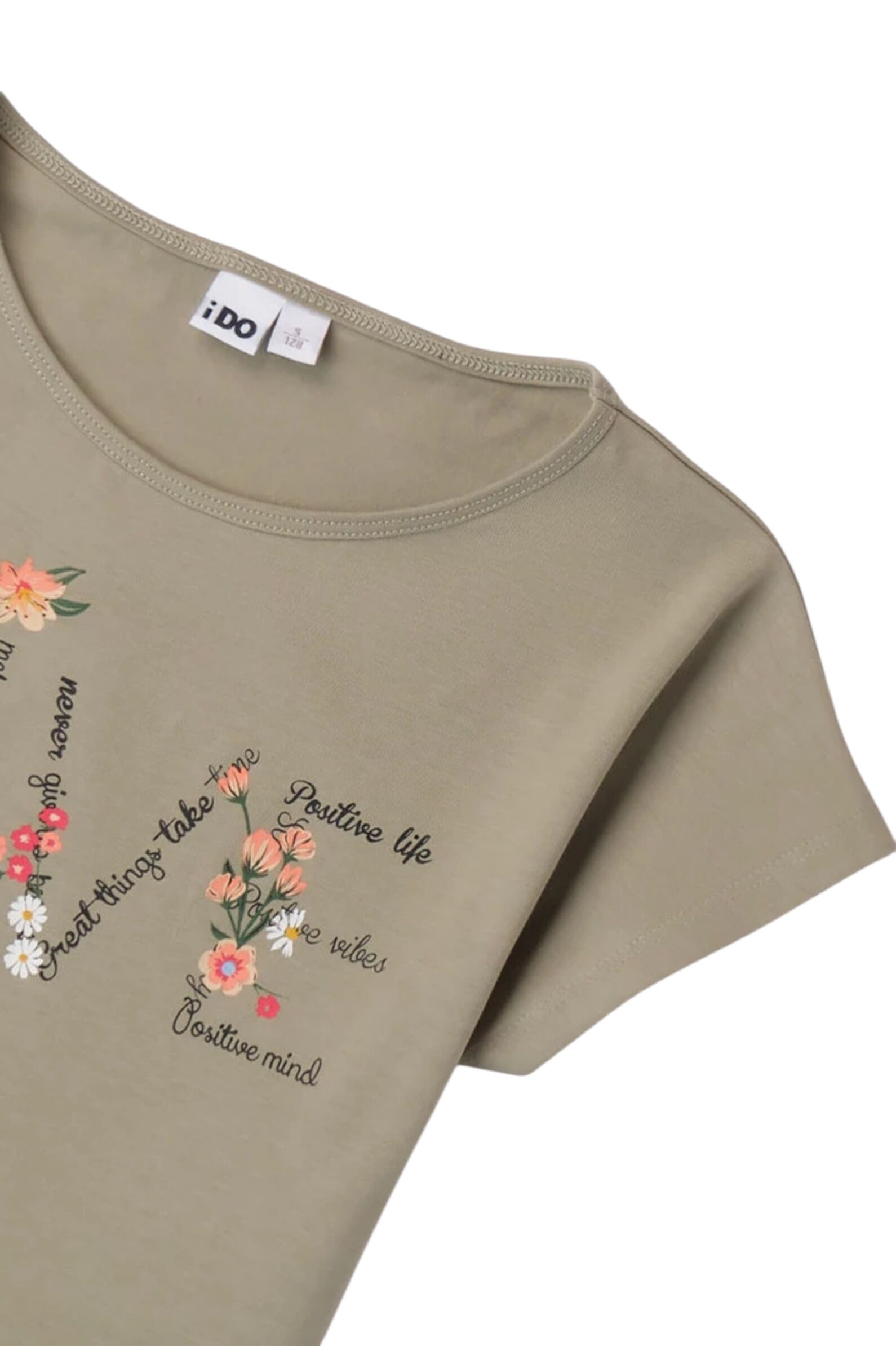 Футболка дев. АРТ.4 8512/00,хаки,хл-эл