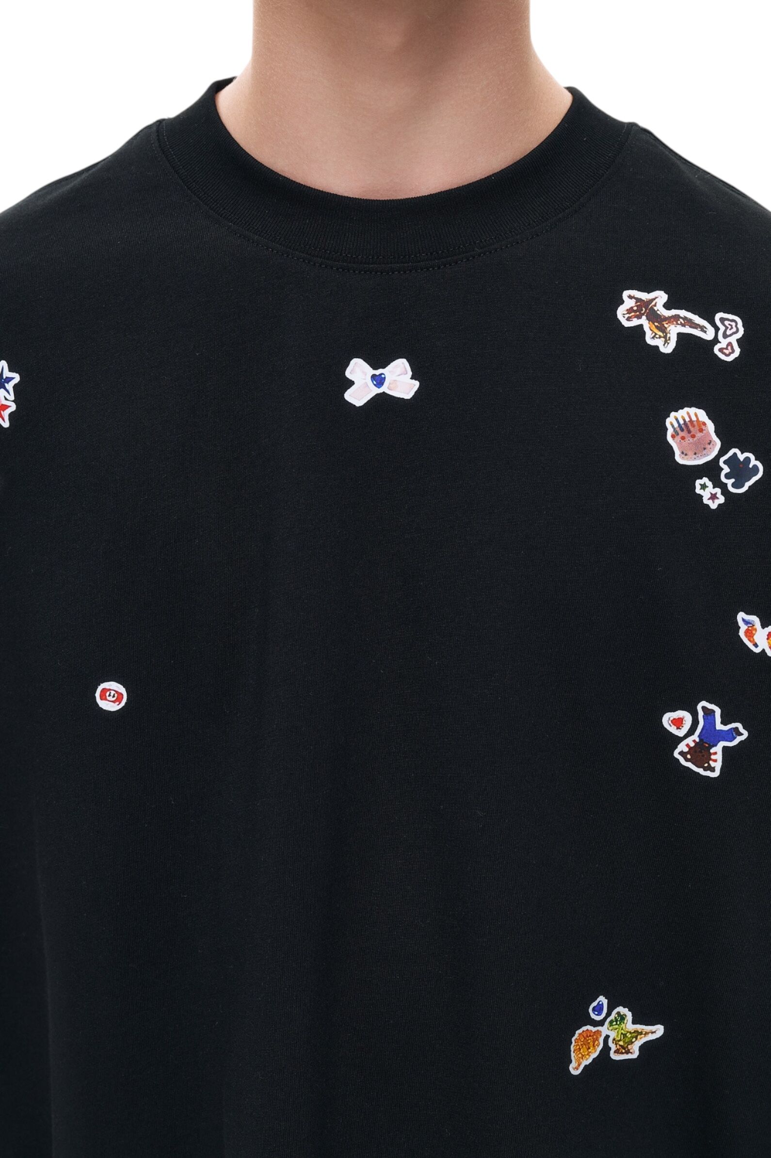 Футболка АРТ.AA235050,чер-мул,хл