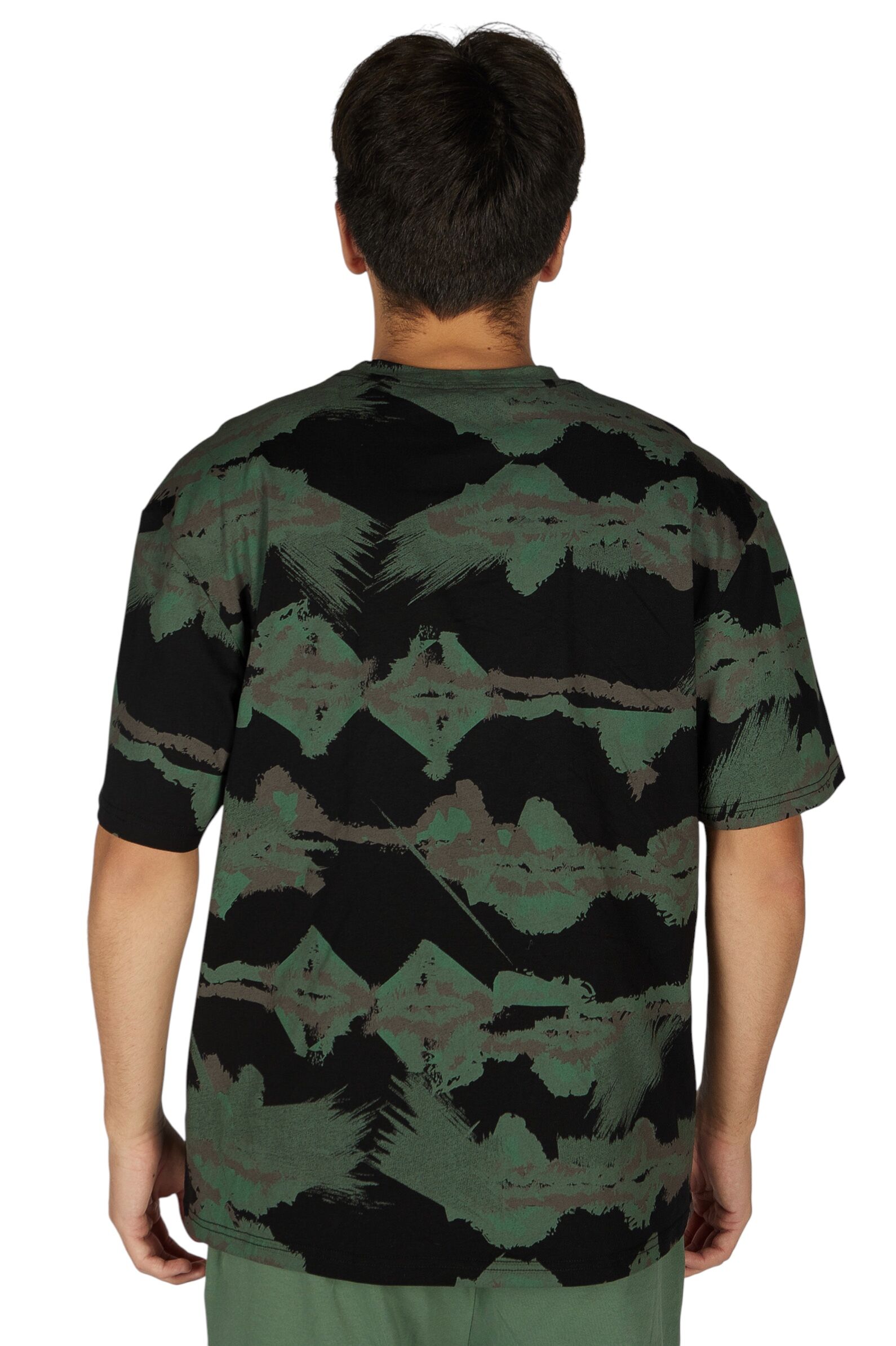 Футболка мал. АРТ.B-TS36025,чер-зел,хл-эл