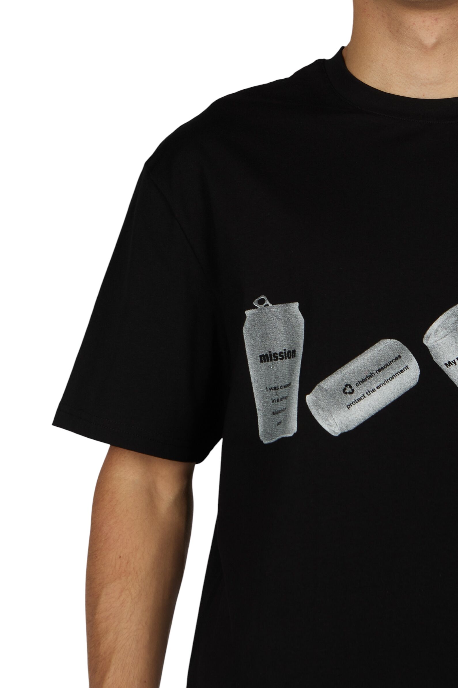 Футболка АРТ.B-TS36064,чер-бел,хл-эл