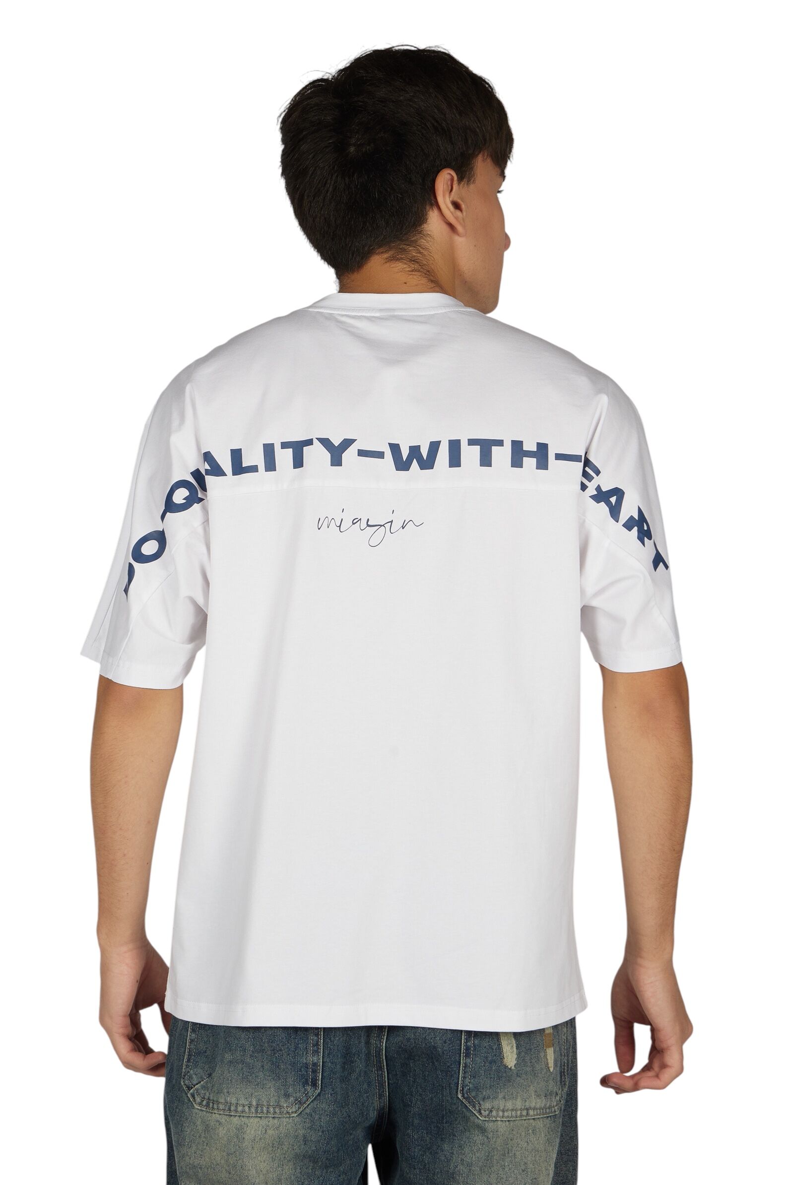 Футболка АРТ.B-TS36065,бел-чер,хл-эл