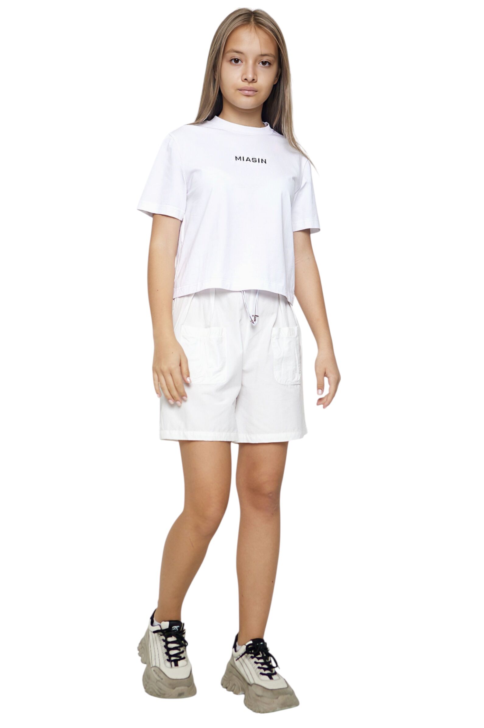 Футболка дев АРТ.G-TS25162,бел-чер,хл-эл