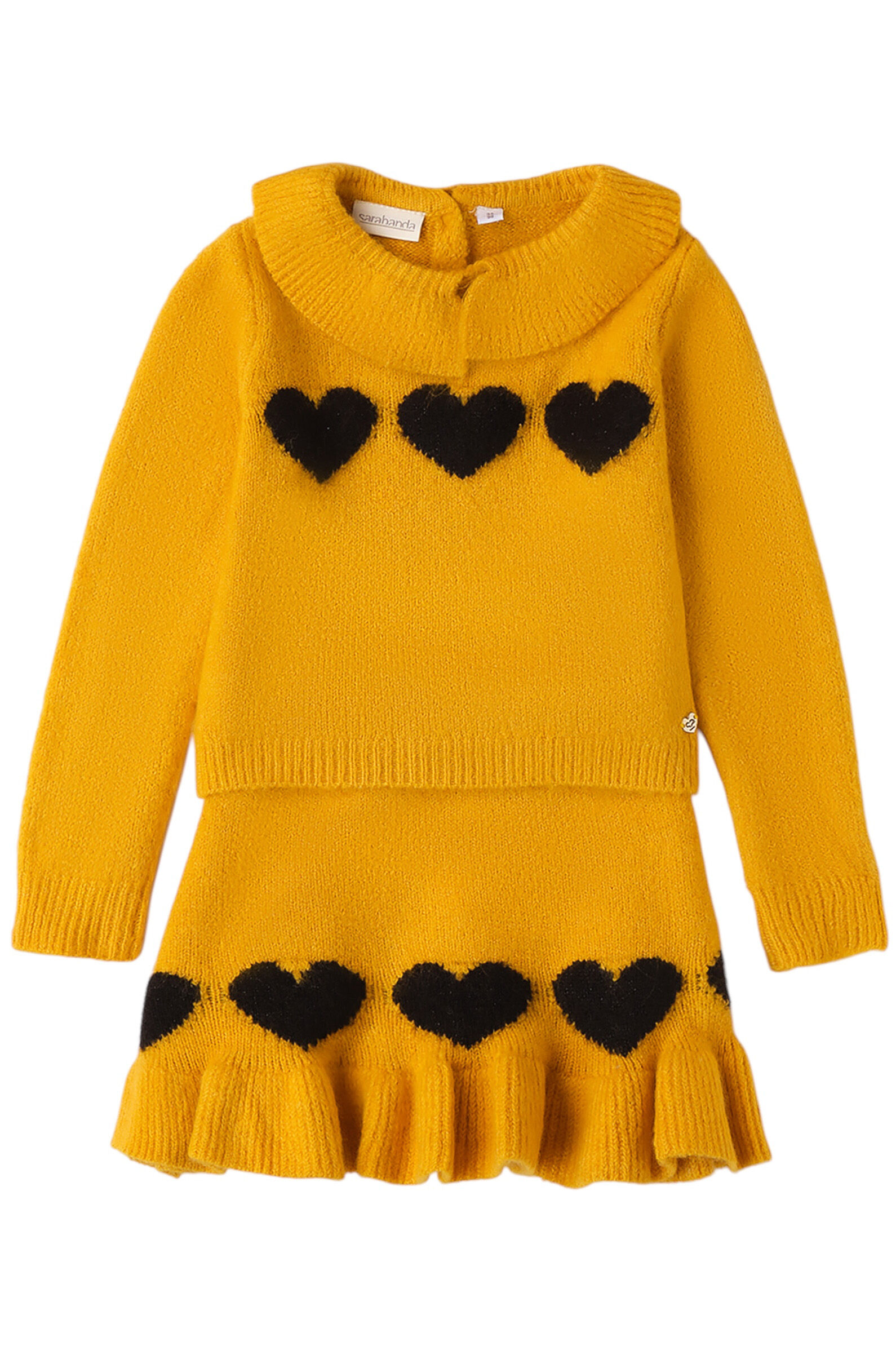 Костюм дев. АРТ.0.A200.00,жел-чер,акр-пэ-шер-эл