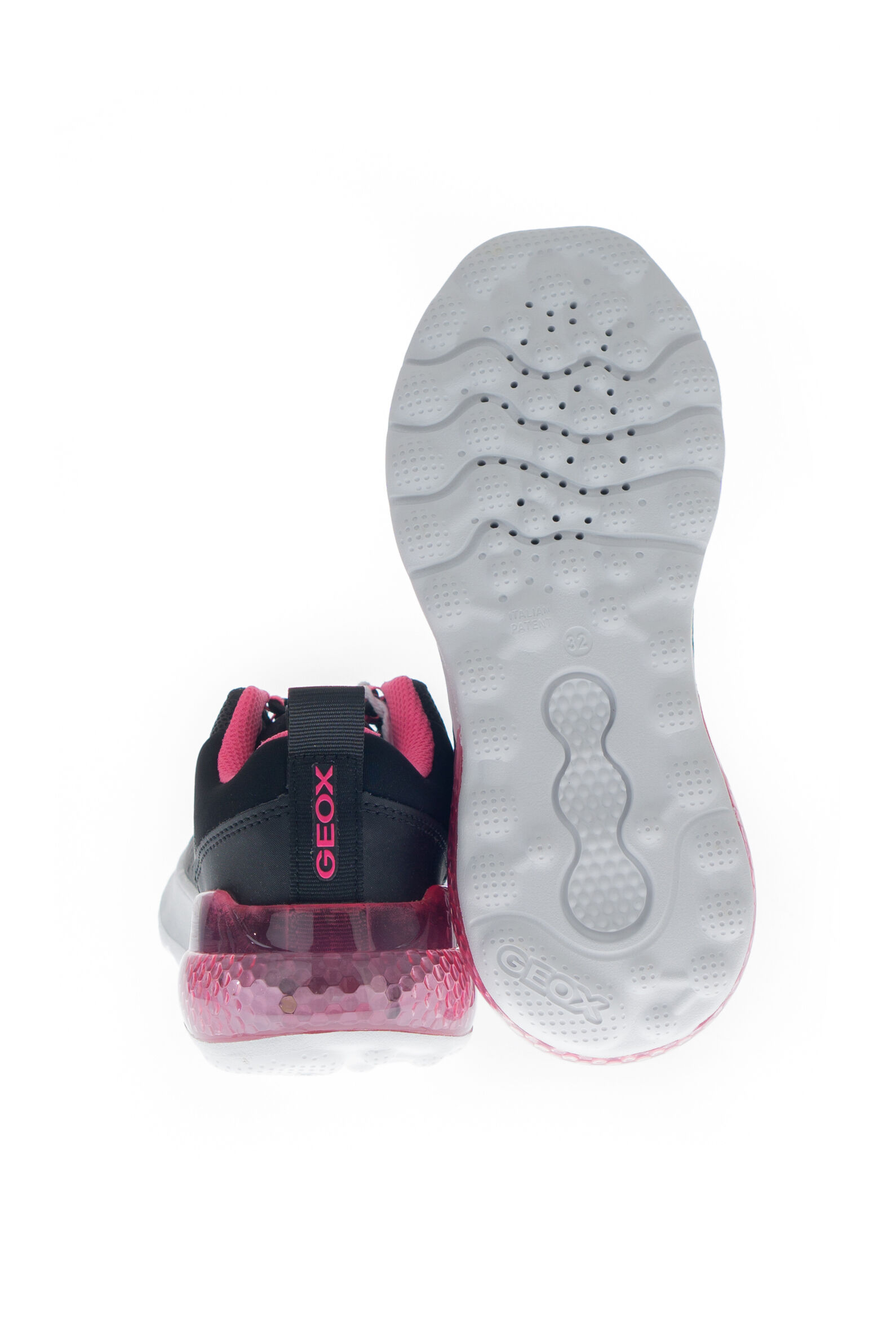 Кроссовки дев. АРТ.J45LZA,чер-роз,тек/тек