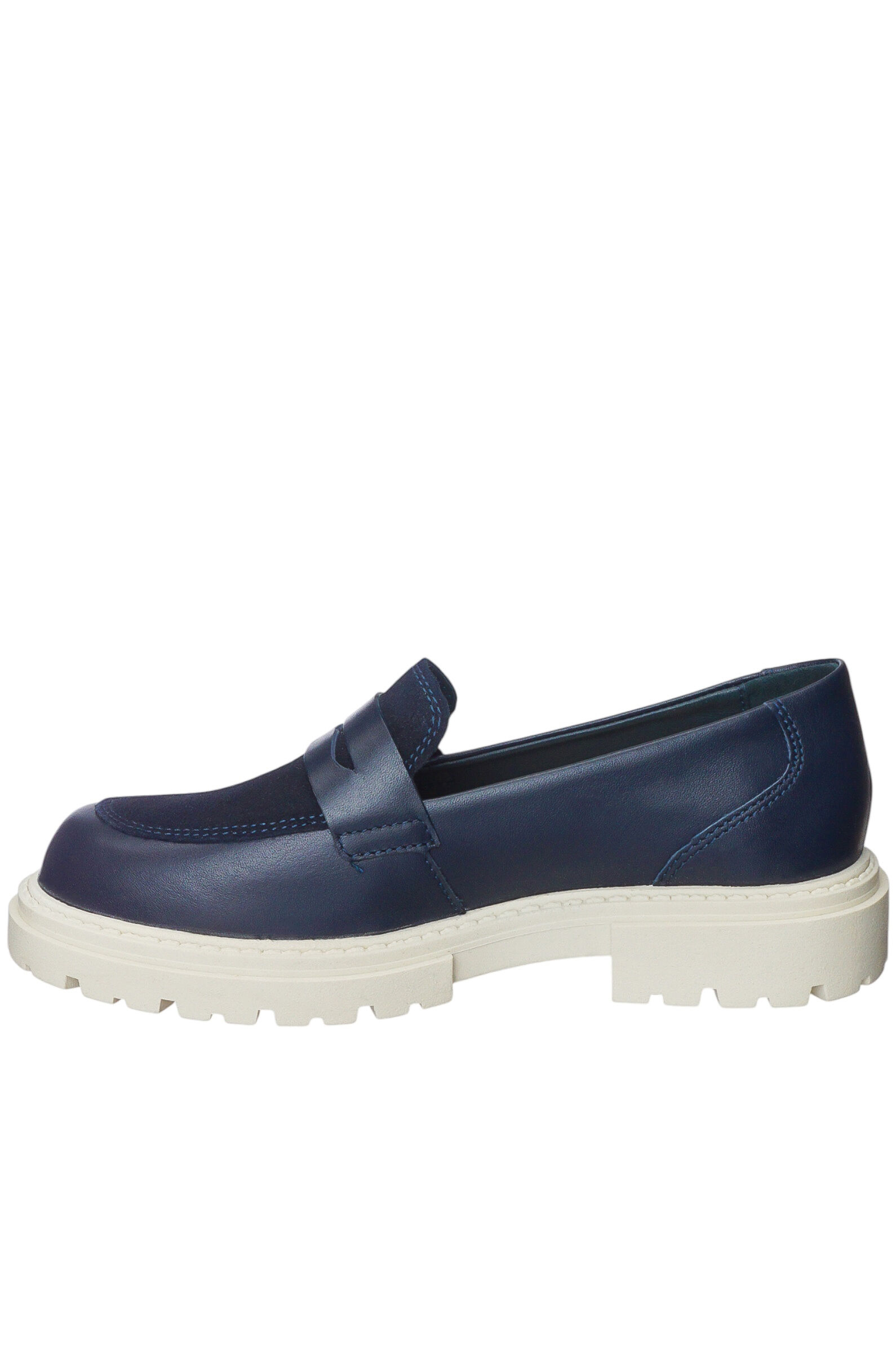 Лоферы дев. АРТ.526392304,син,н.к-велюр/н.к