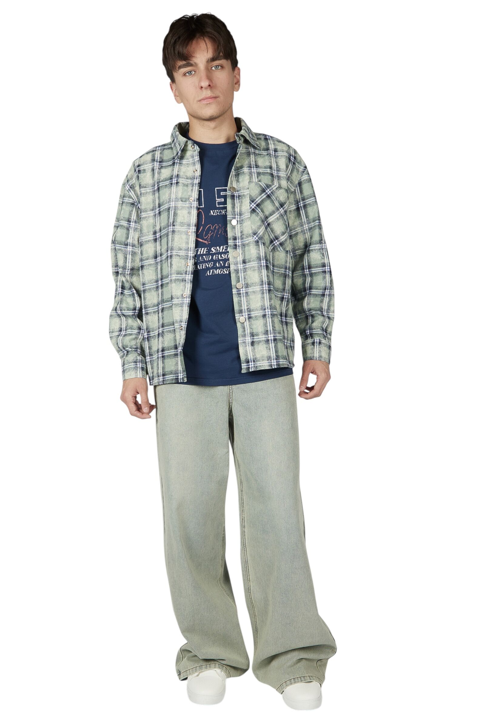 Рубашка АРТ.B-SH36087,зел,хл-пэ