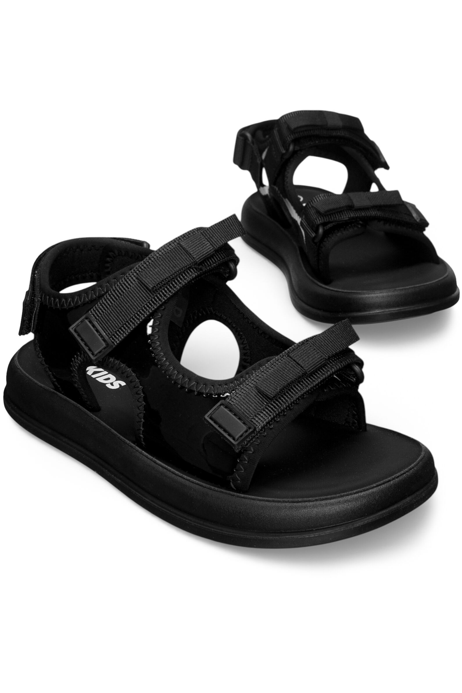 Сандалии дев. АРТ.222-015A,чер,и.лак/тек