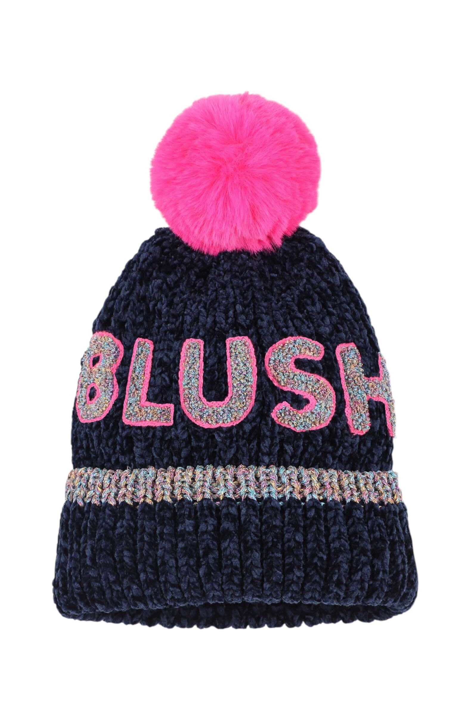 Шапка дев. АРТ.U21512/85T,син-роз,пэ