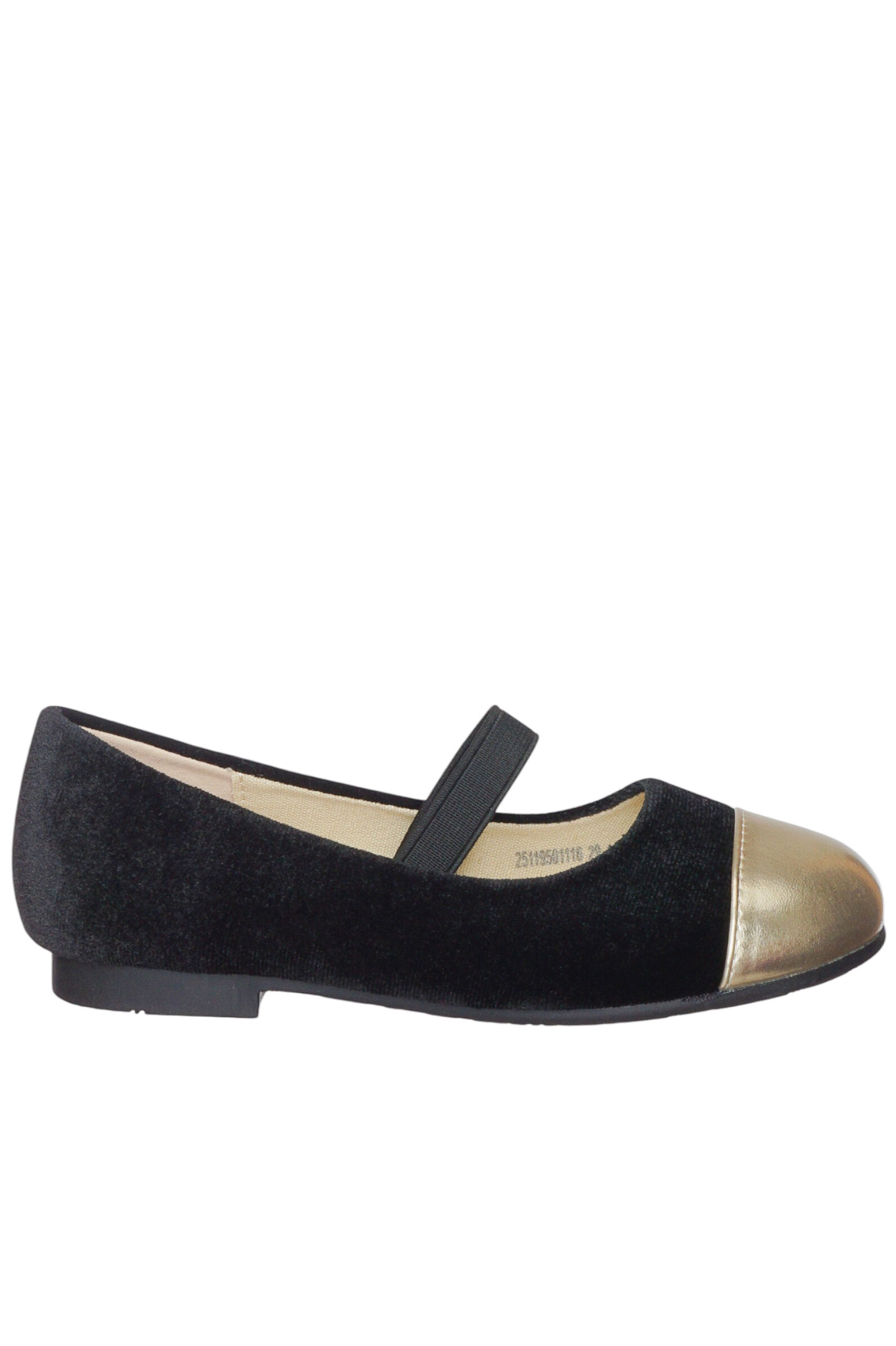 Туфли дев. АРТ.25119501116,чер-зол,тек-и.к/тек