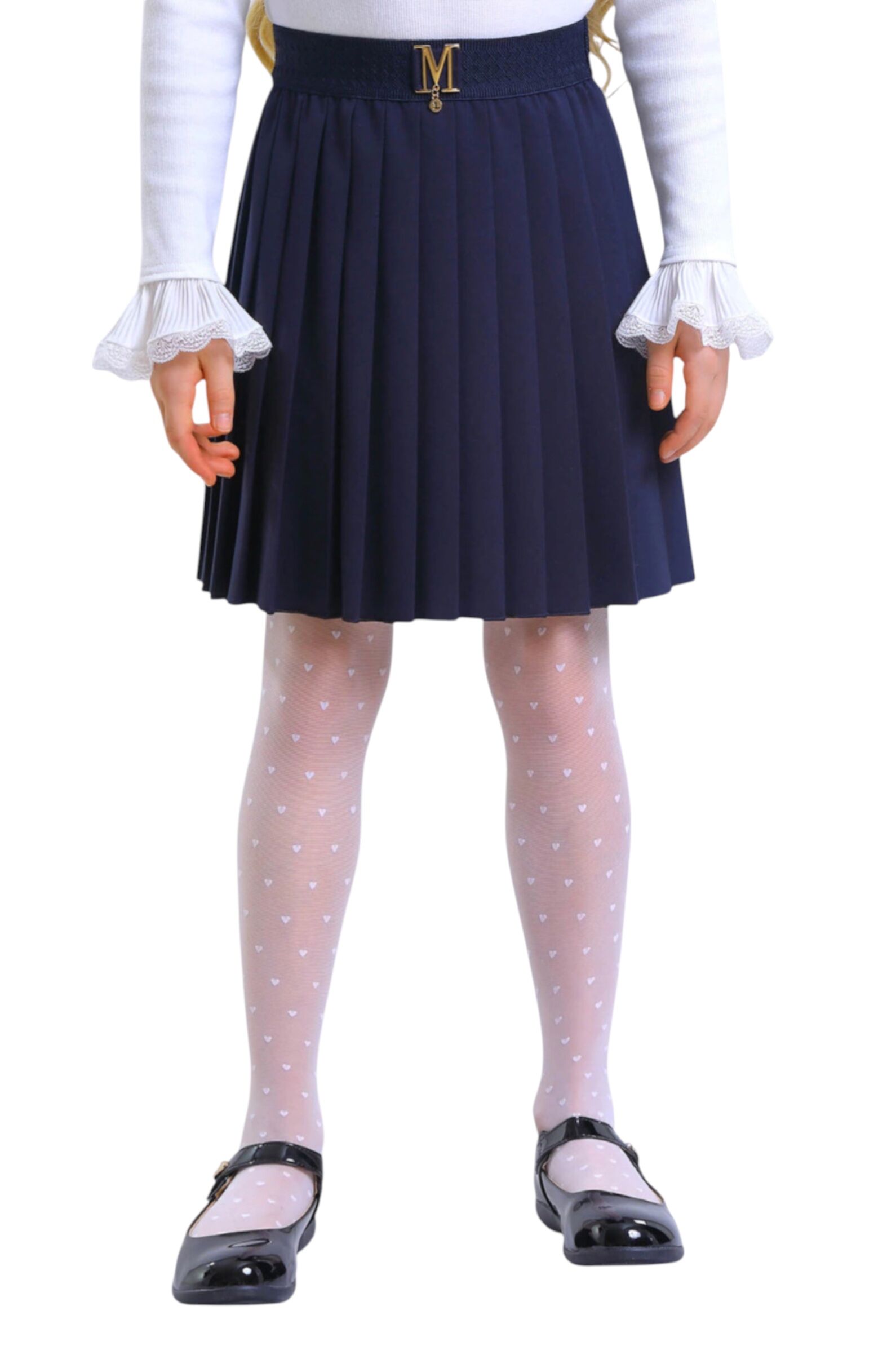 Юбка дев. АРТ.2564-525-ВВОК,син,пэ-вис-эл