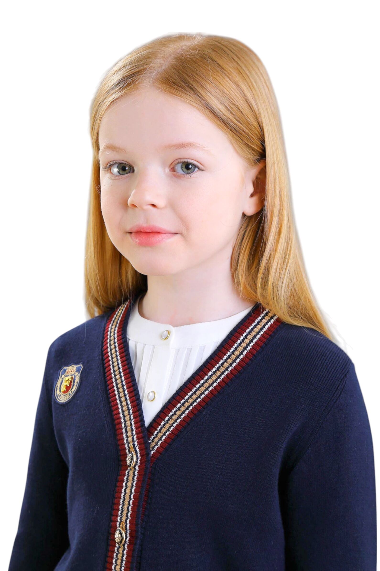 Жакет дев. АРТ.FSL-33201Am-724,син-бордо,хл