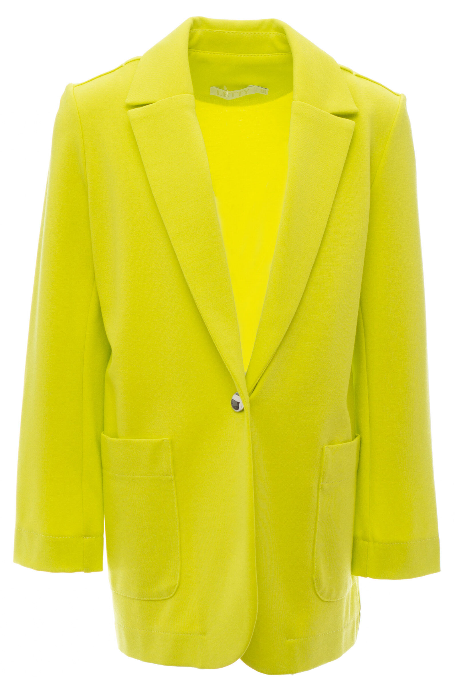 Жакет дев. АРТ.SS24J-1-5,жел,вис-нейл-спан